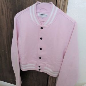 American Apparel Varsity Jacket Heavy Terry Cropped Club Jacket